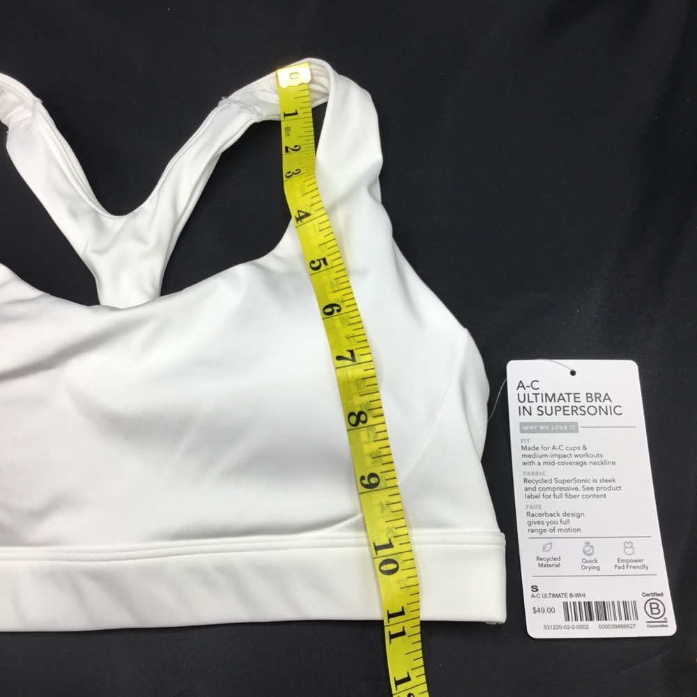 NWT Athleta Ultimate Sports Bra SuperSonic white - Picture 12 of 12